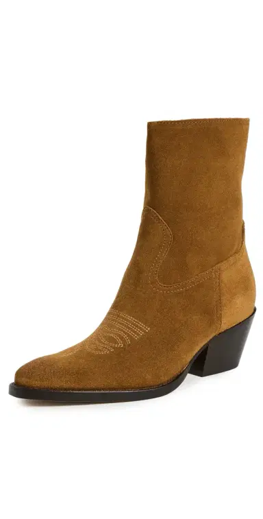 Dolce Vita Klyde Booties Cognac Suede | Thumbnail 1 Dolce Vita Klyde Booties Cognac Suede | Thumbnail 1