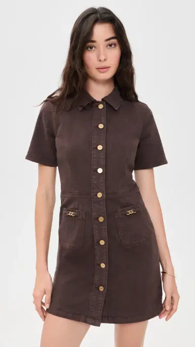 PAIGE Clementine Dress Rich Chocolate | Thumbnail 2 PAIGE Clementine Dress Rich Chocolate | Thumbnail 2