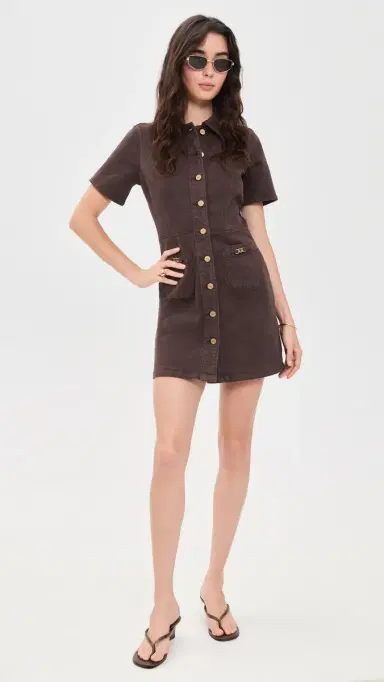 PAIGE Clementine Dress Rich Chocolate | Thumbnail 5 PAIGE Clementine Dress Rich Chocolate | Thumbnail 5