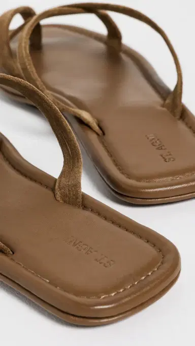 St. Agni Soft Strap Slides toffee suede | Thumbnail 4 St. Agni Soft Strap Slides toffee suede | Thumbnail 4
