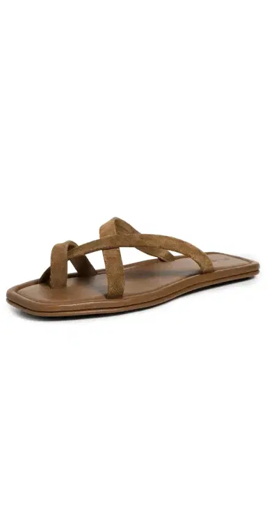 St. Agni Soft Strap Slides toffee suede | Thumbnail 1 St. Agni Soft Strap Slides toffee suede | Thumbnail 1