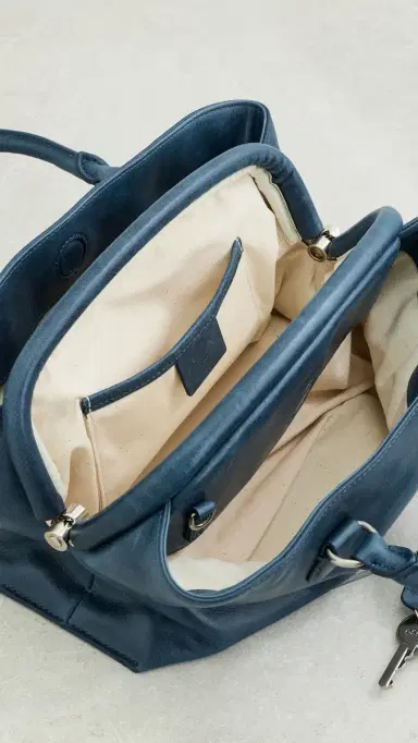 OSOI Shell Brot Mini Tote Bag Aged Blue One Size | Thumbnail 6 OSOI Shell Brot Mini Tote Bag Aged Blue One Size | Thumbnail 6
