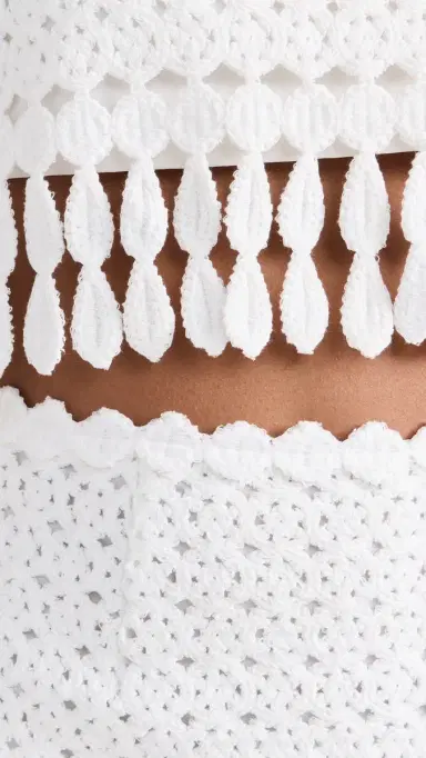Saylor Elie Fringe Midi Skirt Set White | Thumbnail 6 Saylor Elie Fringe Midi Skirt Set White | Thumbnail 6