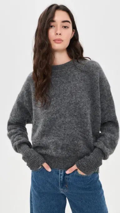 American Vintage Vitow Sweater Acier Chine M/L | Thumbnail 2 American Vintage Vitow Sweater Acier Chine M/L | Thumbnail 2