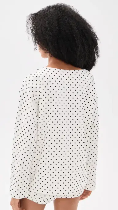 POSSE Tommy Top IVORY BLACK POLKA DOT | Thumbnail 3 POSSE Tommy Top IVORY BLACK POLKA DOT | Thumbnail 3