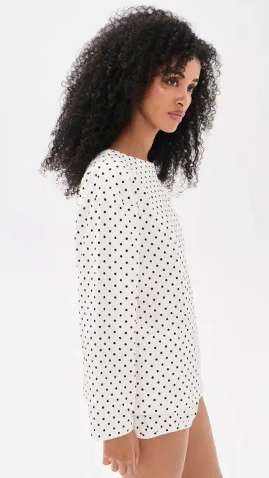 POSSE Tommy Top IVORY BLACK POLKA DOT | Thumbnail 4 POSSE Tommy Top IVORY BLACK POLKA DOT | Thumbnail 4