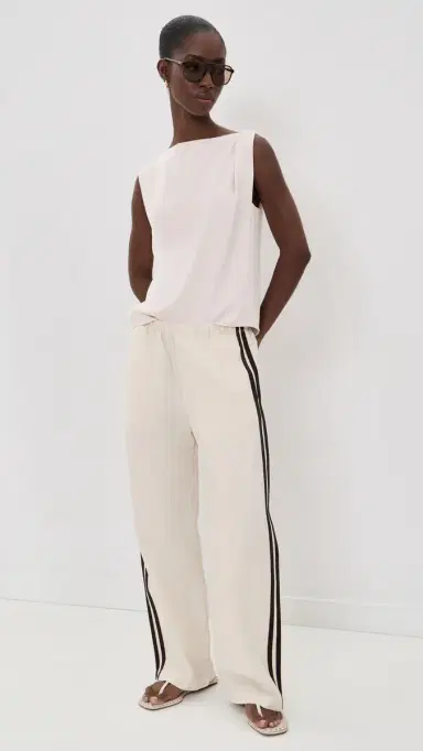 Vince Draped Shoulder Top Blush Cloud | Thumbnail 5 Vince Draped Shoulder Top Blush Cloud | Thumbnail 5
