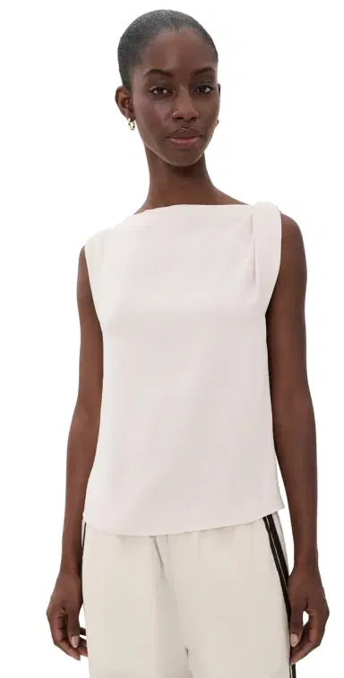 Vince Draped Shoulder Top Blush Cloud | Thumbnail 1 Vince Draped Shoulder Top Blush Cloud | Thumbnail 1