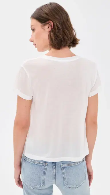 AGOLDE Long Line Adine Tee Gesso | Thumbnail 3 AGOLDE Long Line Adine Tee Gesso | Thumbnail 3