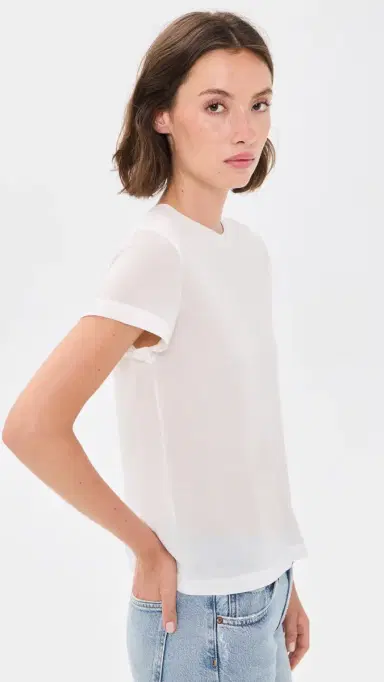 AGOLDE Long Line Adine Tee Gesso | Thumbnail 4 AGOLDE Long Line Adine Tee Gesso | Thumbnail 4