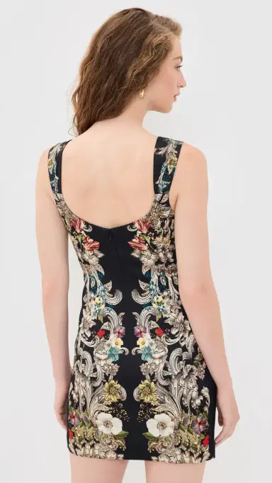 Alice + Olivia Renee Soft Fitted Mini Dress | Thumbnail 3 Alice + Olivia Renee Soft Fitted Mini Dress | Thumbnail 3