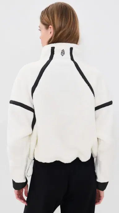 FP Movement ountain High Half-Zip Fleece White Combo | Thumbnail 3 FP Movement ountain High Half-Zip Fleece White Combo | Thumbnail 3