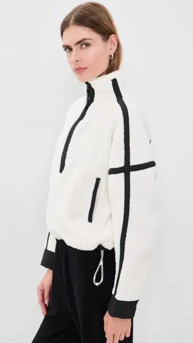 FP Movement ountain High Half-Zip Fleece White Combo | Thumbnail 4 FP Movement ountain High Half-Zip Fleece White Combo | Thumbnail 4