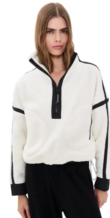 FP Movement ountain High Half-Zip Fleece White Combo | Thumbnail 1 FP Movement ountain High Half-Zip Fleece White Combo | Thumbnail 1