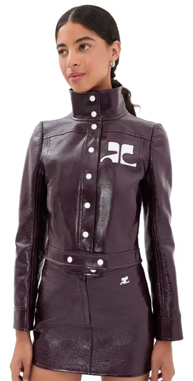 Courrèges Vinyl Reedition Jacket Burnt Red | Thumbnail 1 Courrèges Vinyl Reedition Jacket Burnt Red | Thumbnail 1