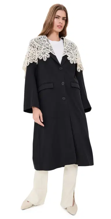 Sea Alina ace Oversized ong Coat Black | Thumbnail 1 Sea Alina ace Oversized ong Coat Black | Thumbnail 1
