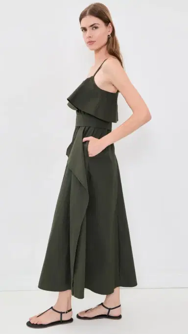Proenza Schouler White Label Reign Midi Dress Willow | Thumbnail 4 Proenza Schouler White Label Reign Midi Dress Willow | Thumbnail 4