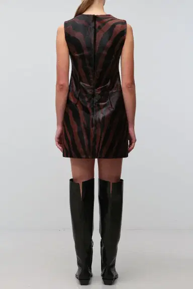 Simkhai Sonoma Sleeveless Mini Dress - Zebra | Thumbnail 5 Simkhai Sonoma Sleeveless Mini Dress - Zebra | Thumbnail 5