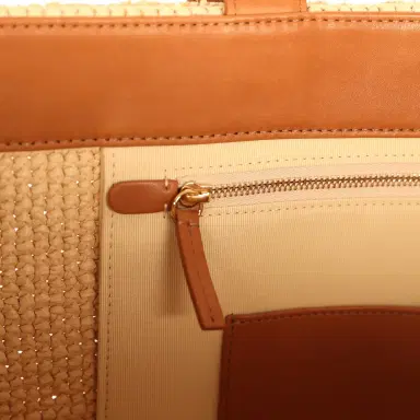 Chanel Chanel Coco Beach Maxi "Fluffy" Shopping Tote Light Beige Raffia and Calfskin Gold Hardware | Thumbnail 9 Chanel Chanel Coco Beach Maxi "Fluffy" Shopping Tote Light Beige Raffia and Calfskin Gold Hardware | Thumbnail 9