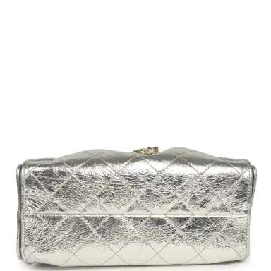 Chanel Chanel Mini 25 Hobo Bag Metallic Silver Caviar Gold Hardware | Thumbnail 7 Chanel Chanel Mini 25 Hobo Bag Metallic Silver Caviar Gold Hardware | Thumbnail 7