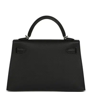 HERMÈS Hermes Kelly Sellier 20 Black Epsom Palladium Hardware | Thumbnail 4 HERMÈS Hermes Kelly Sellier 20 Black Epsom Palladium Hardware | Thumbnail 4