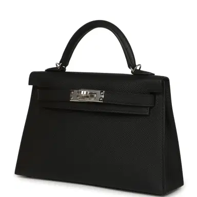 HERMÈS Hermes Kelly Sellier 20 Black Epsom Palladium Hardware | Thumbnail 5 HERMÈS Hermes Kelly Sellier 20 Black Epsom Palladium Hardware | Thumbnail 5