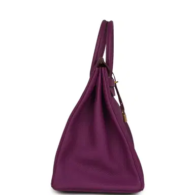 HERMÈS Pre-owned Hermes Birkin 40 Anemone Togo Gold Hardware | Thumbnail 3 HERMÈS Pre-owned Hermes Birkin 40 Anemone Togo Gold Hardware | Thumbnail 3
