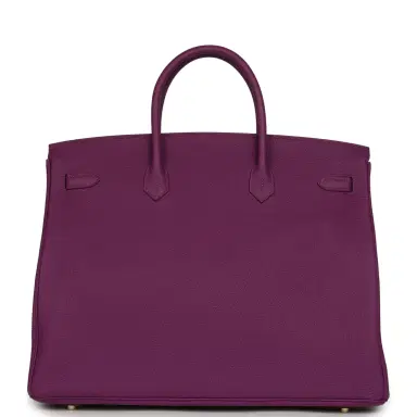 HERMÈS Pre-owned Hermes Birkin 40 Anemone Togo Gold Hardware | Thumbnail 4 HERMÈS Pre-owned Hermes Birkin 40 Anemone Togo Gold Hardware | Thumbnail 4