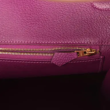 HERMÈS Pre-owned Hermes Birkin 40 Anemone Togo Gold Hardware | Thumbnail 9 HERMÈS Pre-owned Hermes Birkin 40 Anemone Togo Gold Hardware | Thumbnail 9