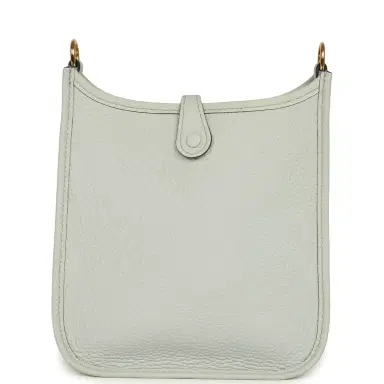 HERMÈS Pre-owned Hermes Evelyne TPM Bleu Pale Clemence Gold Hardware | Thumbnail 4 HERMÈS Pre-owned Hermes Evelyne TPM Bleu Pale Clemence Gold Hardware | Thumbnail 4