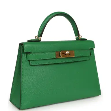 HERMÈS Pre-owned Hermes Kelly Sellier 20 Bambou Chevre Mysore Gold Hardware | Thumbnail 2 HERMÈS Pre-owned Hermes Kelly Sellier 20 Bambou Chevre Mysore Gold Hardware | Thumbnail 2