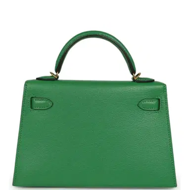 HERMÈS Pre-owned Hermes Kelly Sellier 20 Bambou Chevre Mysore Gold Hardware | Thumbnail 4 HERMÈS Pre-owned Hermes Kelly Sellier 20 Bambou Chevre Mysore Gold Hardware | Thumbnail 4