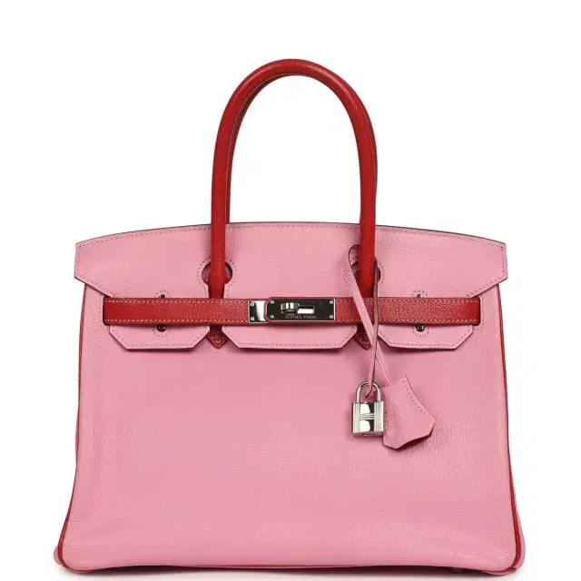 Pre-owned Hermes Special Order (HSS) Birkin 30 Bubblegum Pink, Rouge Casaque Chevre Mysore Palladium Hardware Pre-owned Hermes Special Order (HSS) Birkin 30 Bubblegum Pink, Rouge Casaque Chevre Mysore Palladium Hardware
