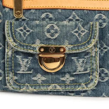 Louis Vuitton Vintage Louis Vuitton Neo Speedy Blue Denim Monogram Gold Hardware | Thumbnail 7 Louis Vuitton Vintage Louis Vuitton Neo Speedy Blue Denim Monogram Gold Hardware | Thumbnail 7