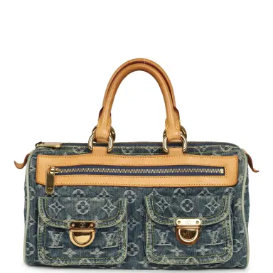 Louis Vuitton Vintage Louis Vuitton Neo Speedy Blue Denim Monogram Gold Hardware | Thumbnail 1 Louis Vuitton Vintage Louis Vuitton Neo Speedy Blue Denim Monogram Gold Hardware | Thumbnail 1