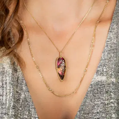 Amáli Amáli One of a Kind 18K Yellow Gold Tourmaline Pendant Necklace by The Solist | Thumbnail 3 Amáli Amáli One of a Kind 18K Yellow Gold Tourmaline Pendant Necklace by The Solist | Thumbnail 3