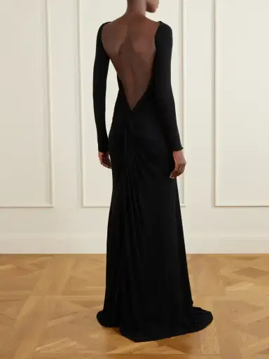 Alex Perry Open-back Jersey Gown | Thumbnail 3 Alex Perry Open-back Jersey Gown | Thumbnail 3