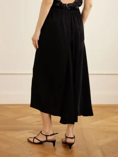 Sharon Wauchob Tria Asymmetric Duchesse-satin Midi Skirt | Thumbnail 3 Sharon Wauchob Tria Asymmetric Duchesse-satin Midi Skirt | Thumbnail 3