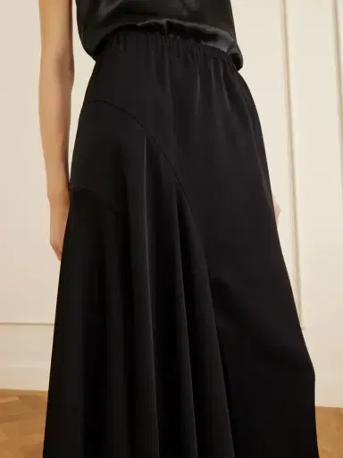 Sharon Wauchob Tria Asymmetric Duchesse-satin Midi Skirt | Thumbnail 4 Sharon Wauchob Tria Asymmetric Duchesse-satin Midi Skirt | Thumbnail 4