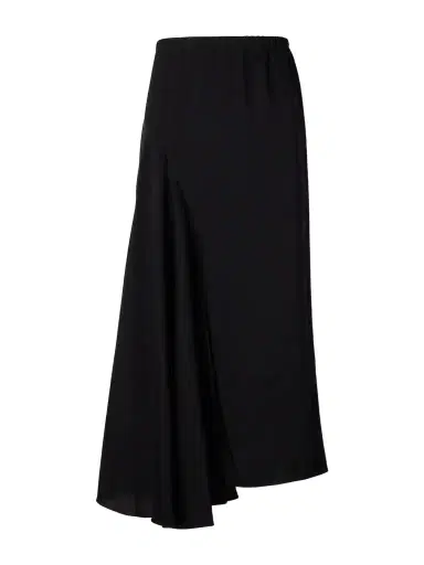 Sharon Wauchob Tria Asymmetric Duchesse-satin Midi Skirt | Thumbnail 1 Sharon Wauchob Tria Asymmetric Duchesse-satin Midi Skirt | Thumbnail 1