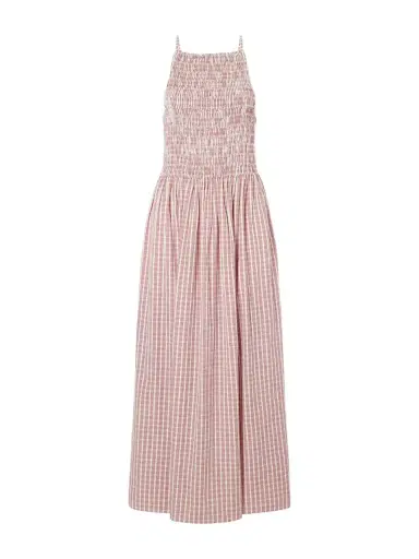 Faithfull Laia Checked Cotton Maxi Dress | Thumbnail 1 Faithfull Laia Checked Cotton Maxi Dress | Thumbnail 1