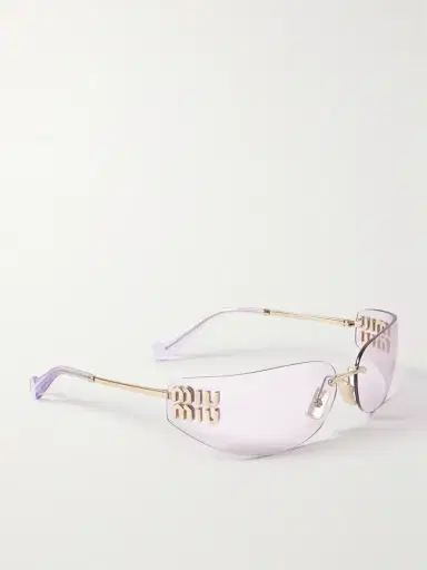 Miu Miu Eyewear D-frame Gold-tone Sunglasses | Thumbnail 3 Miu Miu Eyewear D-frame Gold-tone Sunglasses | Thumbnail 3