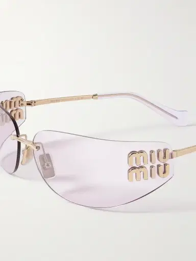 Miu Miu Eyewear D-frame Gold-tone Sunglasses | Thumbnail 4 Miu Miu Eyewear D-frame Gold-tone Sunglasses | Thumbnail 4