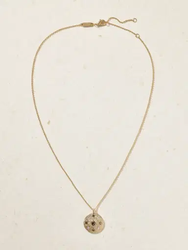De Beers London Talisman Medal 18-karat Gold Diamond Necklace | Thumbnail 4 De Beers London Talisman Medal 18-karat Gold Diamond Necklace | Thumbnail 4