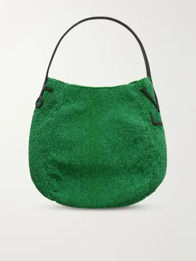 JW Anderson Bead-embellished Leather-trimmed Canvas Tote | Thumbnail 4 JW Anderson Bead-embellished Leather-trimmed Canvas Tote | Thumbnail 4