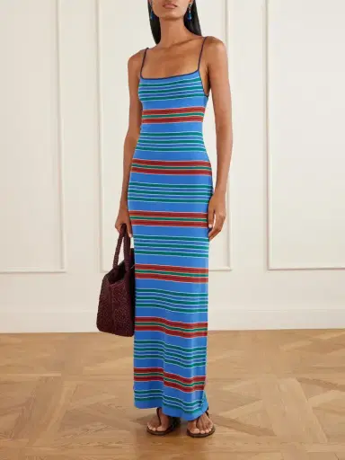Faithfull Lucy Striped Cotton-blend Maxi Dress | Thumbnail 2 Faithfull Lucy Striped Cotton-blend Maxi Dress | Thumbnail 2