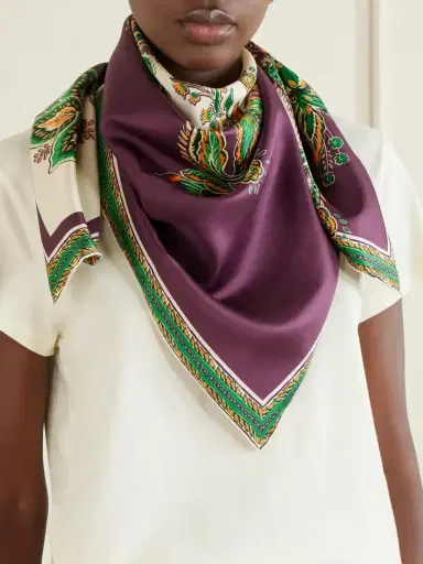 ALÉMAIS Ruthie Floral-print Silk-twill Scarf | Thumbnail 3 ALÉMAIS Ruthie Floral-print Silk-twill Scarf | Thumbnail 3