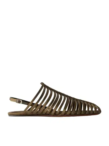 Dries Van Noten Braided Satin Ballet Flats | Thumbnail 1 Dries Van Noten Braided Satin Ballet Flats | Thumbnail 1