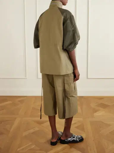 Sacai Shell-trimmed Cotton Jacket | Thumbnail 4 Sacai Shell-trimmed Cotton Jacket | Thumbnail 4