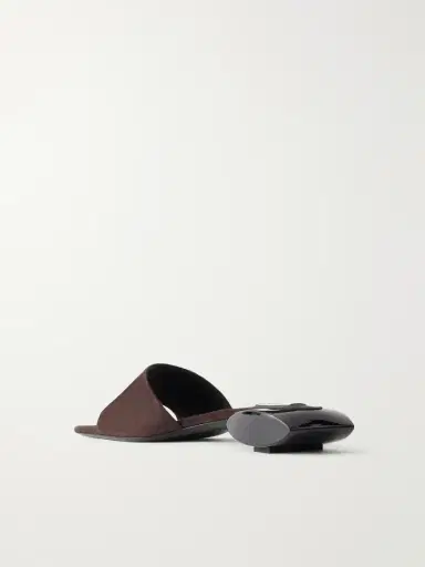 Alaïa Ellipse 30 Suede Slides | Thumbnail 3 Alaïa Ellipse 30 Suede Slides | Thumbnail 3